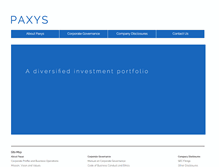 Tablet Screenshot of paxys.com